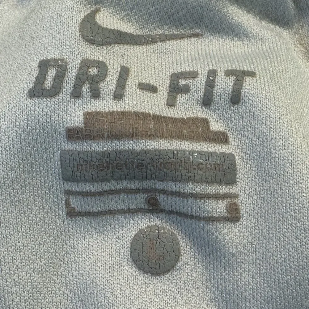 Nike DriFit Running Athletic Shorts Girls Sz Large Green Circles Built in Briefs